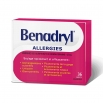 Boîte de caplets du médicament antiallergique Benadryl